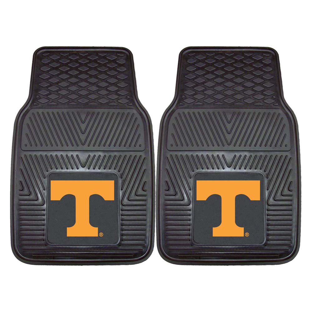 Tennessee Volunteers 18" x 27" Heavy Duty 2-Piece Vinyl Car Mat Set