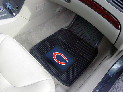 Chicago Bears 18" x 27" Heavy Duty 2-Piece Vinyl Car Mat Set