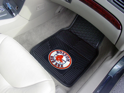 Boston Red Sox 18" x 27" Heavy Duty 2-Piece Vinyl Car Mat Set