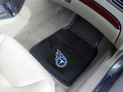 Tennessee Titans 18" x 27" Heavy Duty 2-Piece Vinyl Car Mat Set