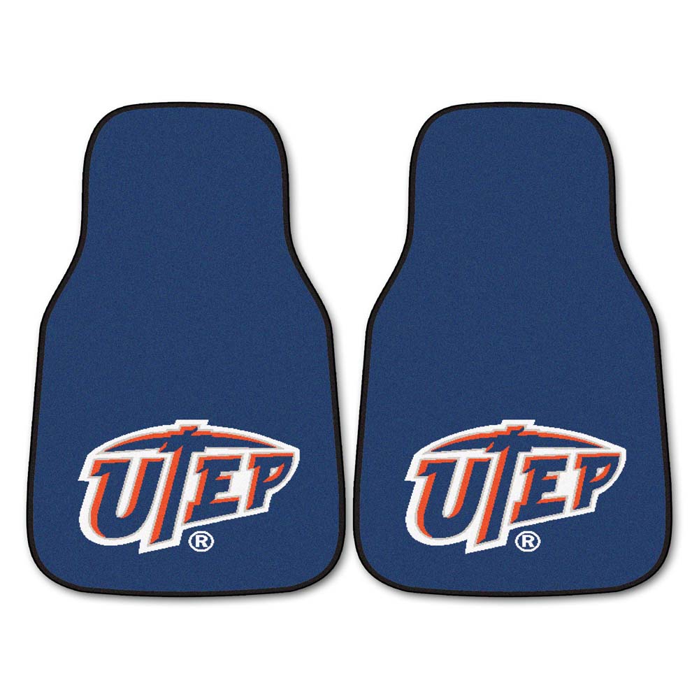 Texas (El Paso) Miners "UTEP" 27" x 18" Auto Floor Mat (Set of 2 Car Mats)