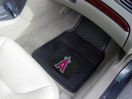 Los Angeles Angels of Anaheim 18" x 27" Heavy Duty 2-Piece Vinyl Car Mat Set