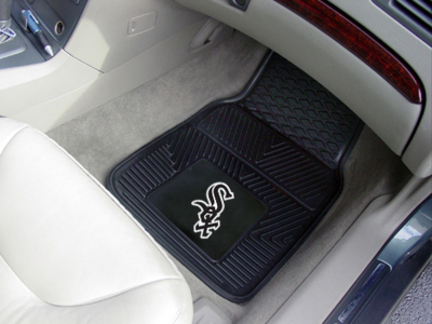 Chicago White Sox 18" x 27" Heavy Duty 2-Piece Vinyl Car Mat Set