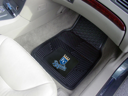 Kansas City Royals 18" x 27" Heavy Duty 2-Piece Vinyl Car Mat Set