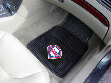 Philadelphia Phillies 18" x 27" Heavy Duty 2-Piece Vinyl Car Mat Set