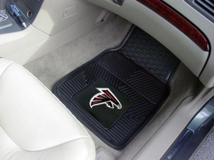 Atlanta Falcons 18" x 27" Heavy Duty 2-Piece Vinyl Car Mat Set