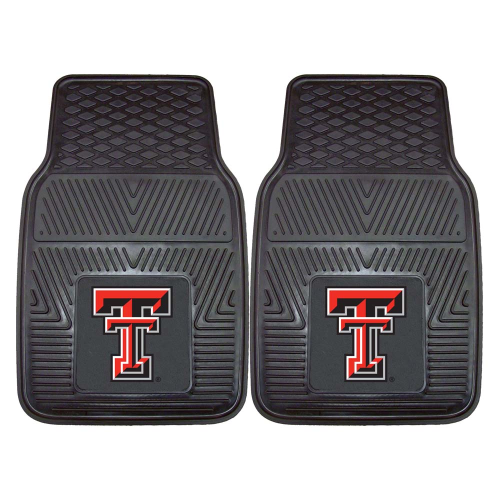 Texas Tech Red Raiders 18" x 27" Heavy Duty 2-Piece Vinyl Car Mat Set