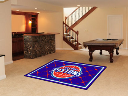 Detroit Pistons 5' x 8' Area Rug