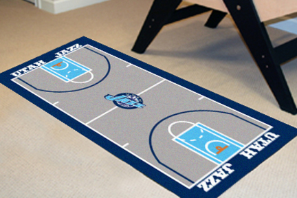 Utah Jazz 24" x 44" Basketball Court Runner