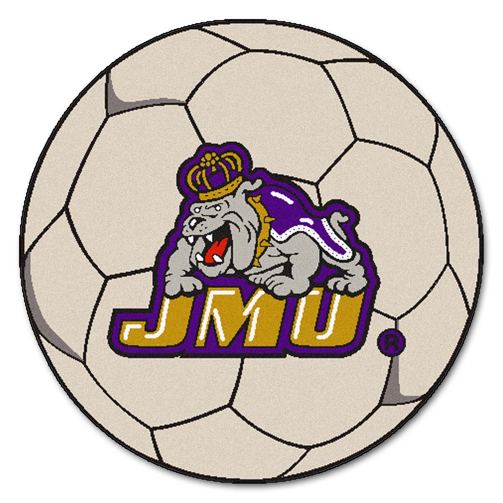 27" Round James Madison Dukes Soccer Mat