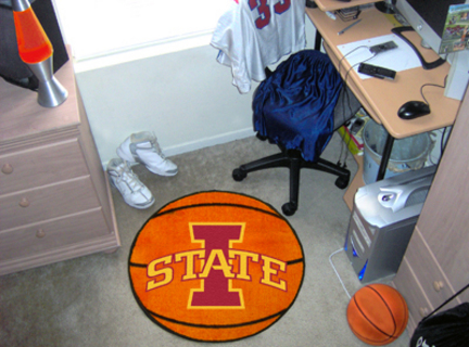 27" Round Iowa State Cyclones Basketball Mat