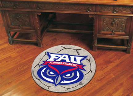 Florida Atlantic Owls 27" Round Soccer Mat