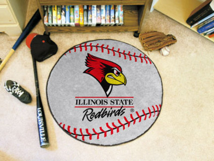 27" Round Illinois State Redbirds Baseball Mat