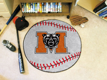 27" Round Mercer (Atlanta) Bears Baseball Mat