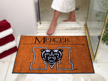 34" x 45" Mercer (Atlanta) Bears All Star Floor Mat