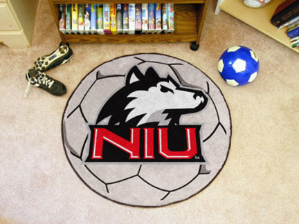 27" Round Northern Illinois Huskies Soccer Mat