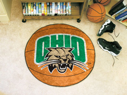 27" Round Ohio Bobcats Basketball Mat