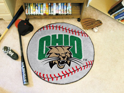 27" Round Ohio Bobcats Baseball Mat