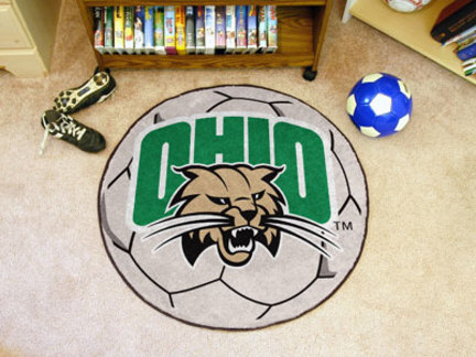 27" Round Ohio Bobcats Soccer Mat