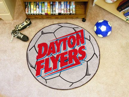 27" Round Dayton Flyers Soccer Mat