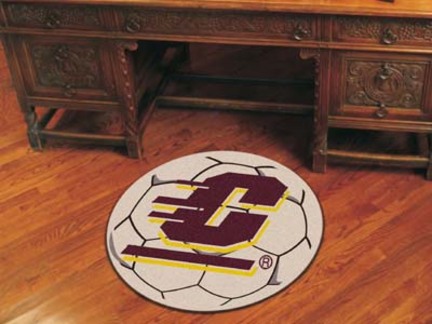 27" Round Central Michigan Eagles Soccer Mat