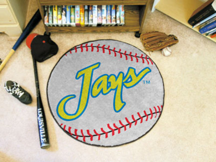 27" Round Creighton Blue Jays Baseball Mat