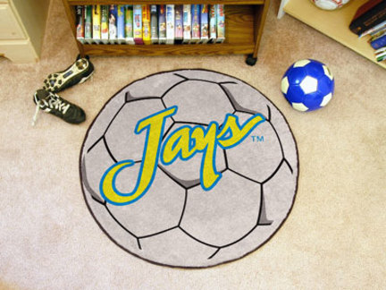 27" Round Creighton Blue Jays Soccer Mat