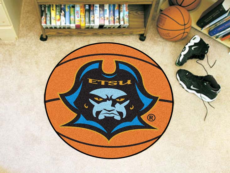 East Tennessee State Buccaneers 27" Round Basketball Mat