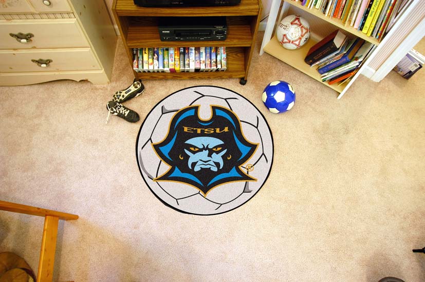 East Tennessee State Buccaneers 27" Round Soccer Mat