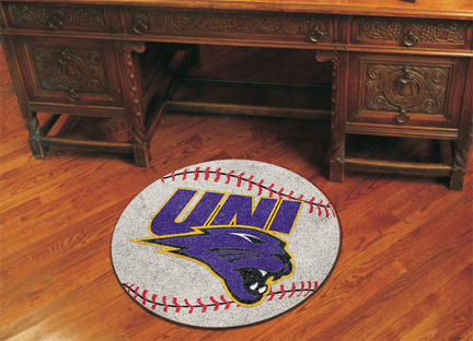 27" Round Northern Iowa Panthers Baseball Mat