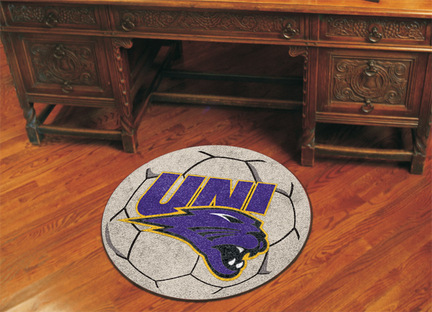 27" Round Northern Iowa Panthers Soccer Mat