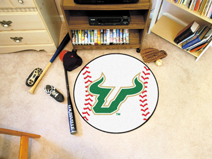 27" Round South Florida Bulls Baseball Mat