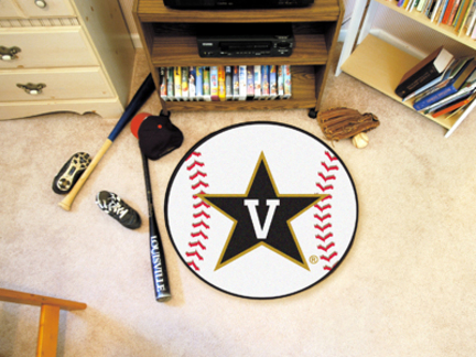 27" Round Vanderbilt Commodores Baseball Mat