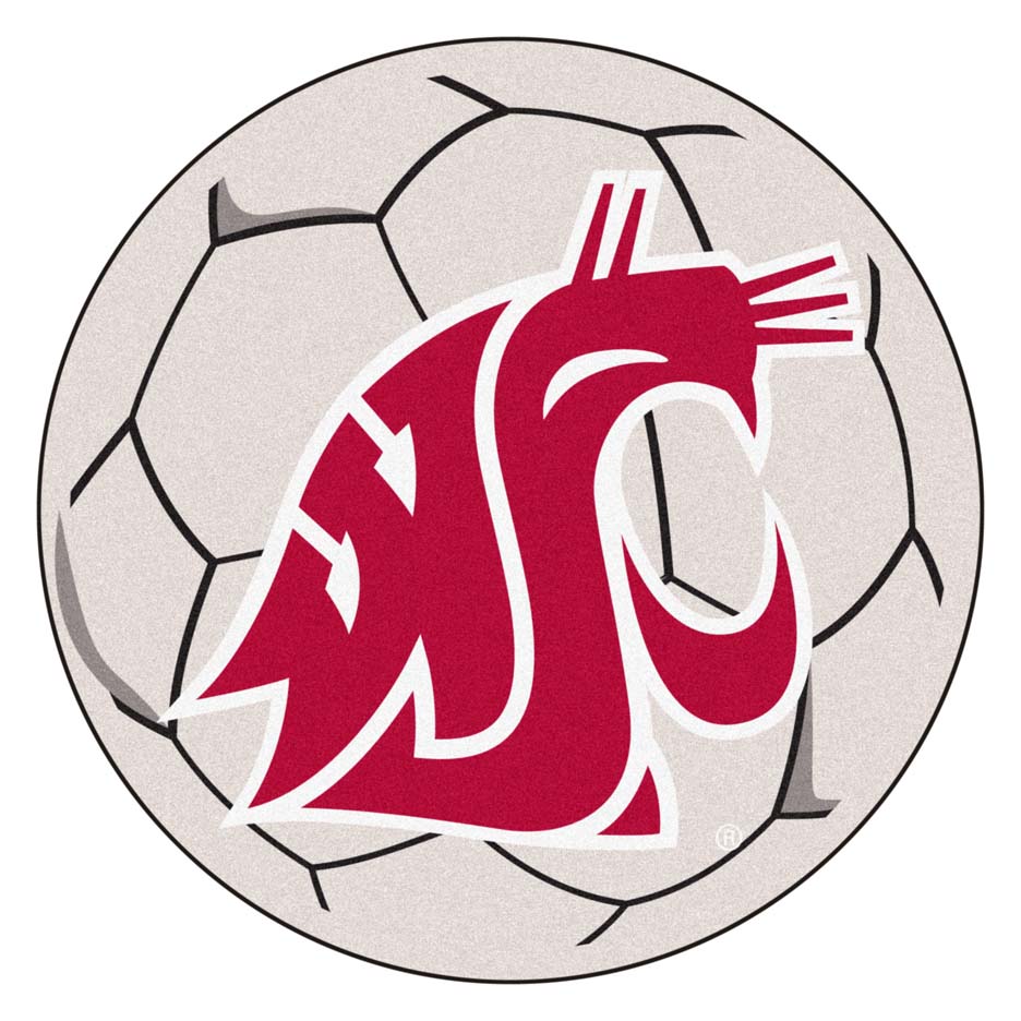 27" Round Washington State Cougars Soccer Mat
