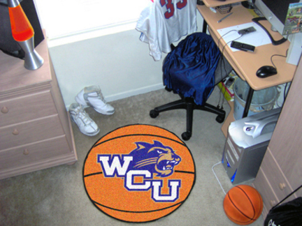 27" Round Western Carolina Catamounts Basketball Mat