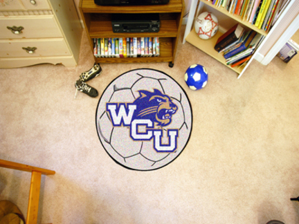 27" Round Western Carolina Catamounts Soccer Mat