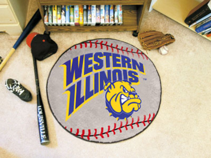 27" Round Western Illinois Leathernecks Baseball Mat