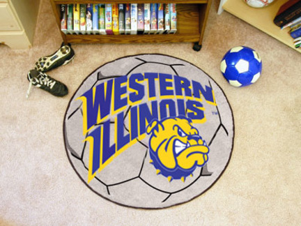 27" Round Western Illinois Leathernecks Soccer Mat