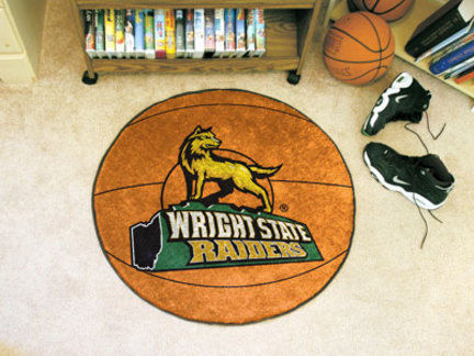 27" Round Wright State Raiders Basketball Mat