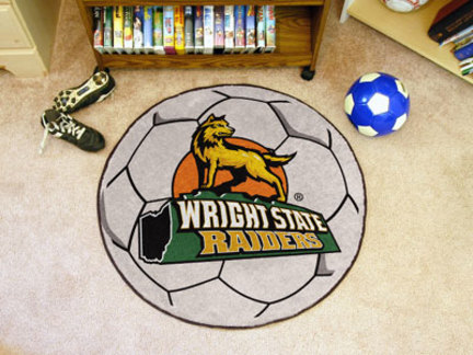 27" Round Wright State Raiders Soccer Mat