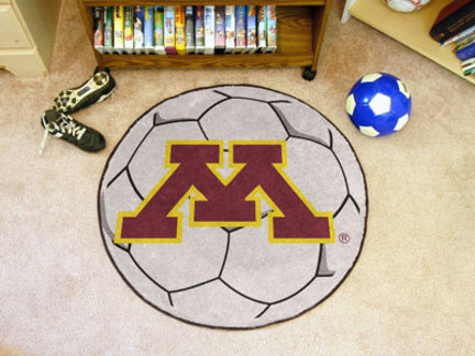 27" Round Minnesota Golden Gophers Soccer Mat