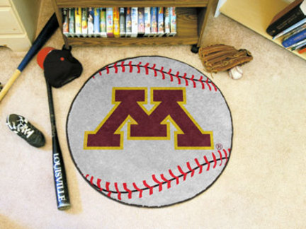 27" Round Minnesota Golden Gophers Baseball Mat