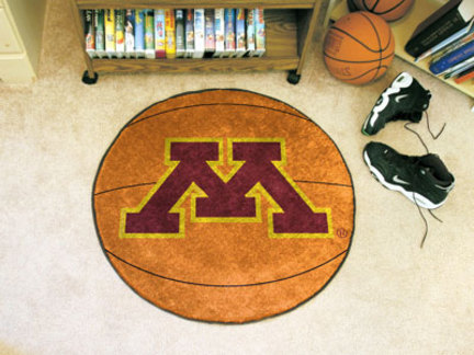 27" Round Minnesota Golden Gophers Basketball Mat