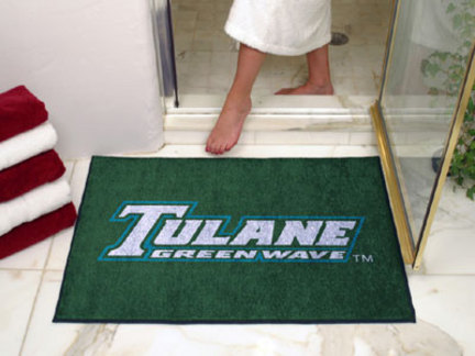 34" x 45" Tulane Green Wave All Star Floor Mat