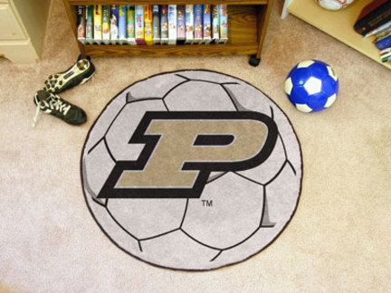 27" Round Purdue Boilermakers Soccer Mat