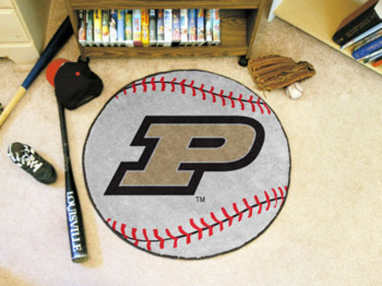 27" Round Purdue Boilermakers Baseball Mat