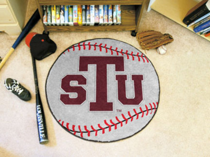 27" Round Texas Southern Tigers Baseball Mat