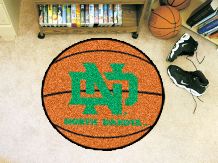 North Dakota  Sioux 27" Round Basketball Mat