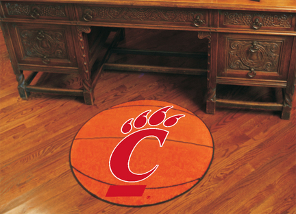 27" Round Cincinnati Bearcats Basketball Mat