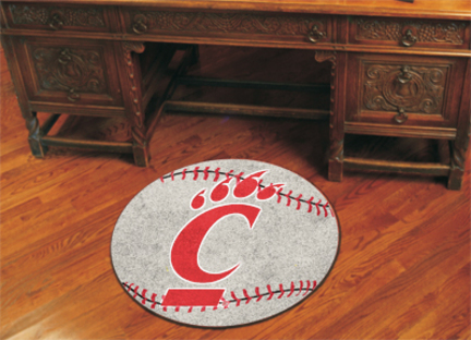 27" Round Cincinnati Bearcats Baseball Mat